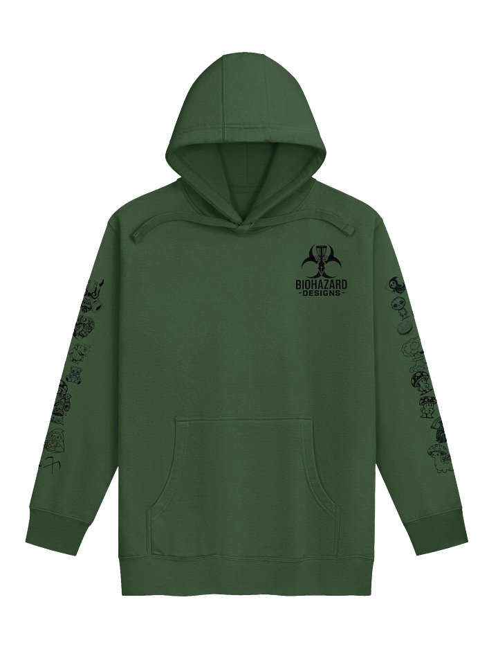 Biohazard Doodle Sleeve Hoodie product image (1)