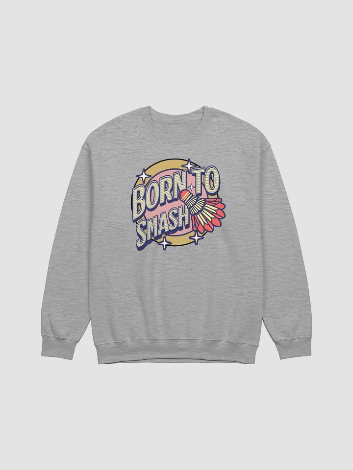 Born To Smash Badminton Retro Crewneck product image (21)