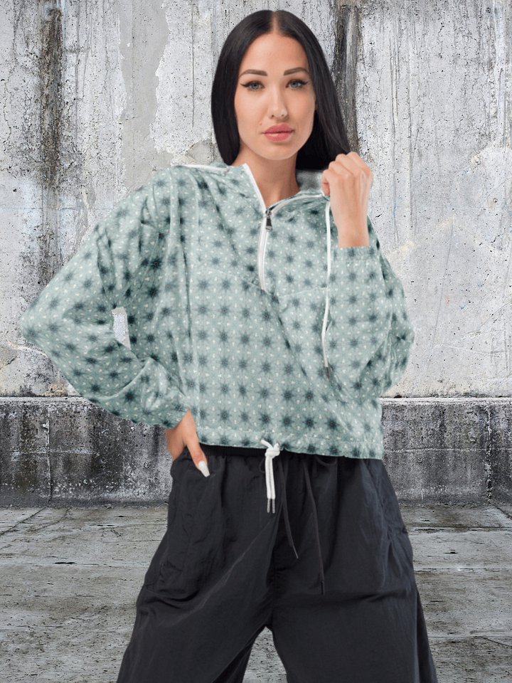 Geometric Pattern Women's Windbreaker Jacket product image (1)