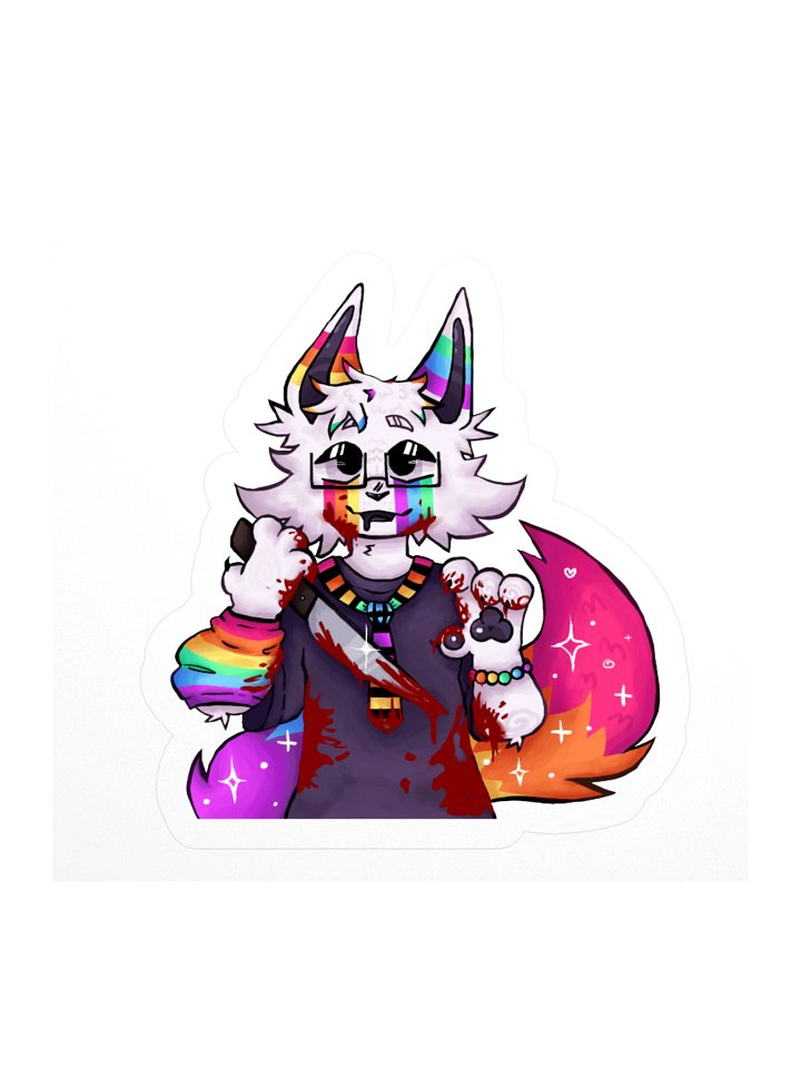 MURDERER GLITTER STICKER product image (3)