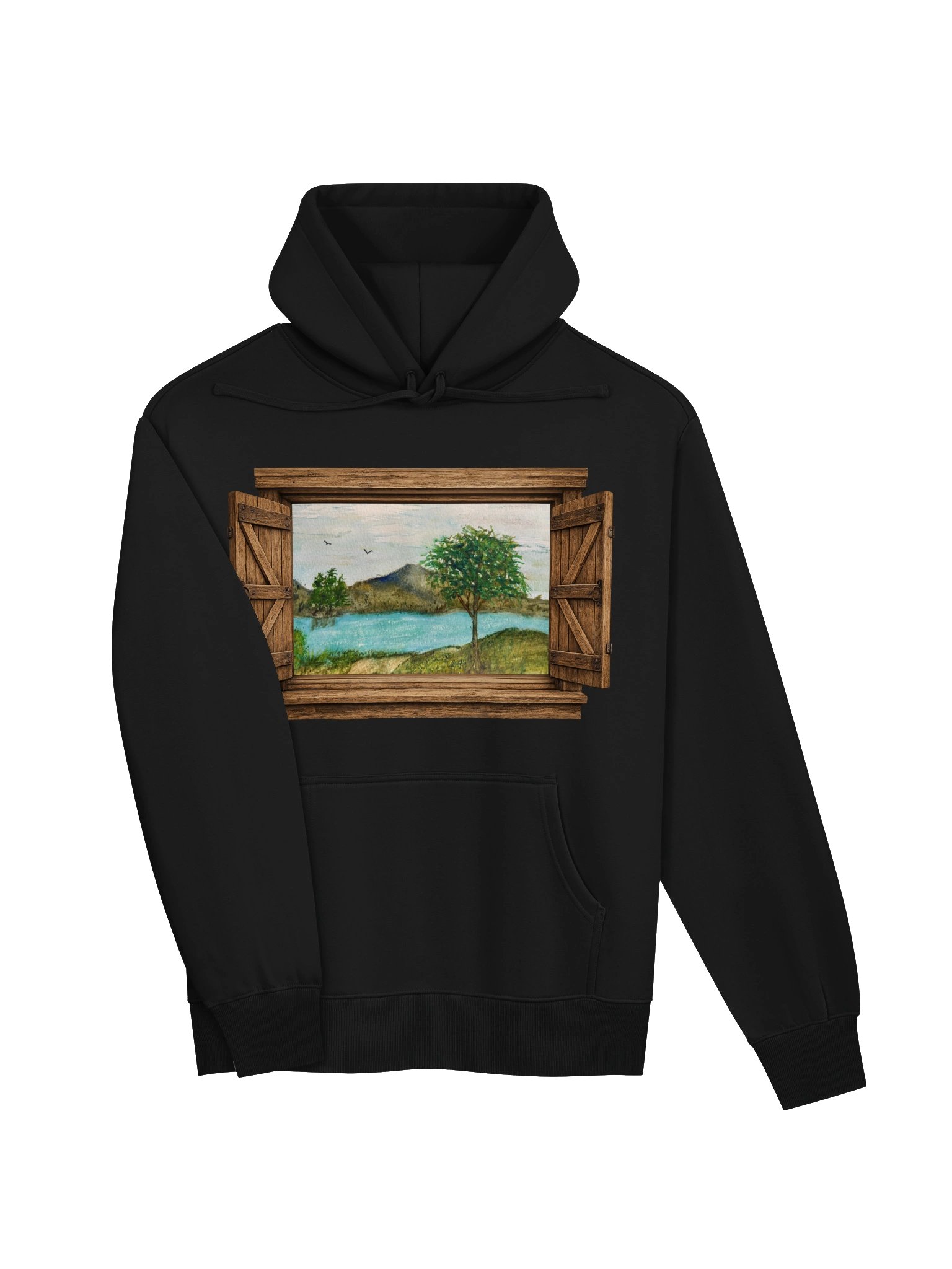 Window to the Soul” – Sandra King Art Hoodie (Black) product image (3)