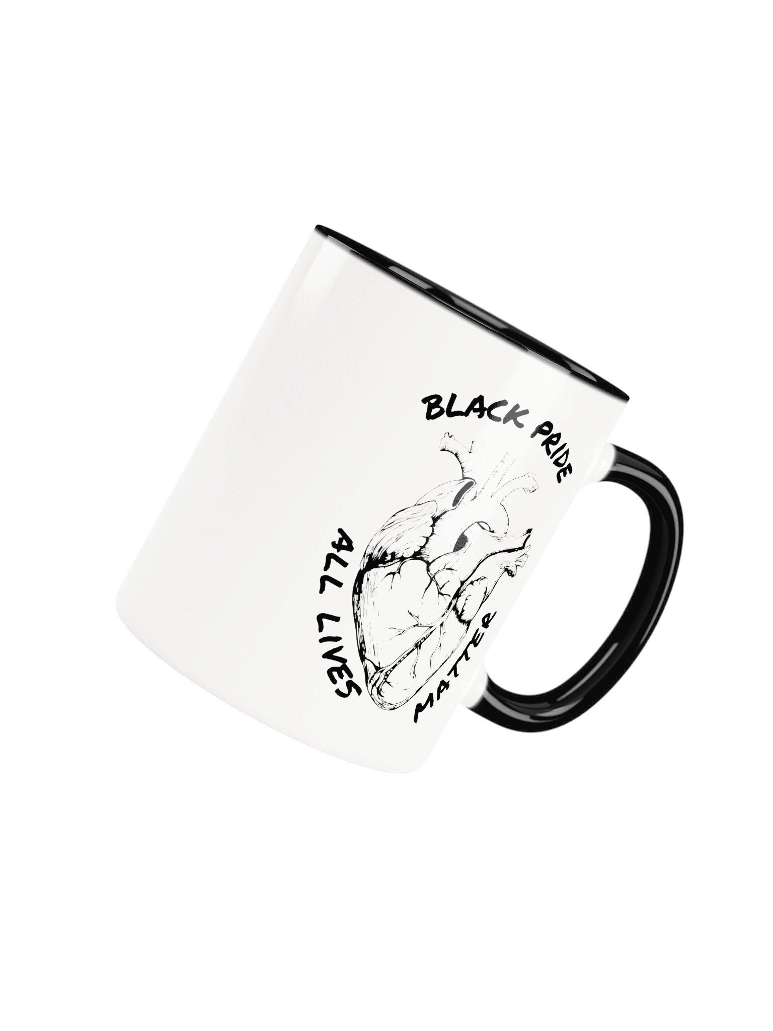 Black Pride All Lives Matter | All Heart | Two Tone Mug | Originology | Black History X product image (4)