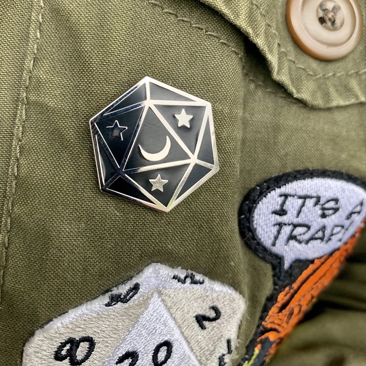 Night Cast d20 Enamel Pin product image (2)
