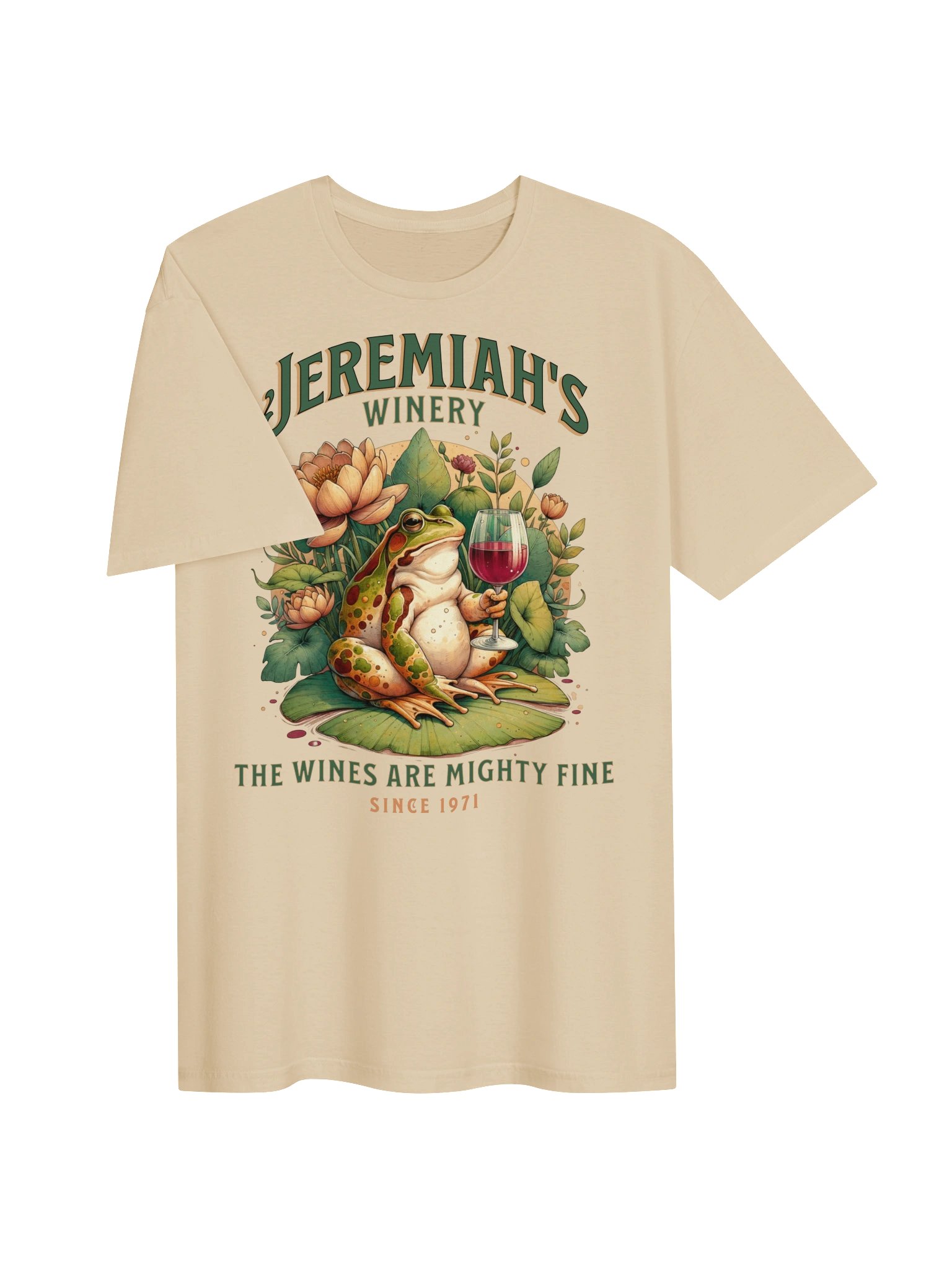 Jeremiah’s Winery Frog Vintage T-Shirt product image (11)