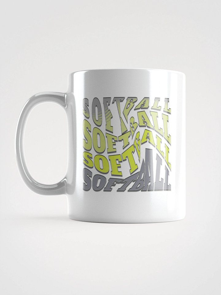 Swirl Softball Vivid Prints Heat Resistant Mug product image (1)