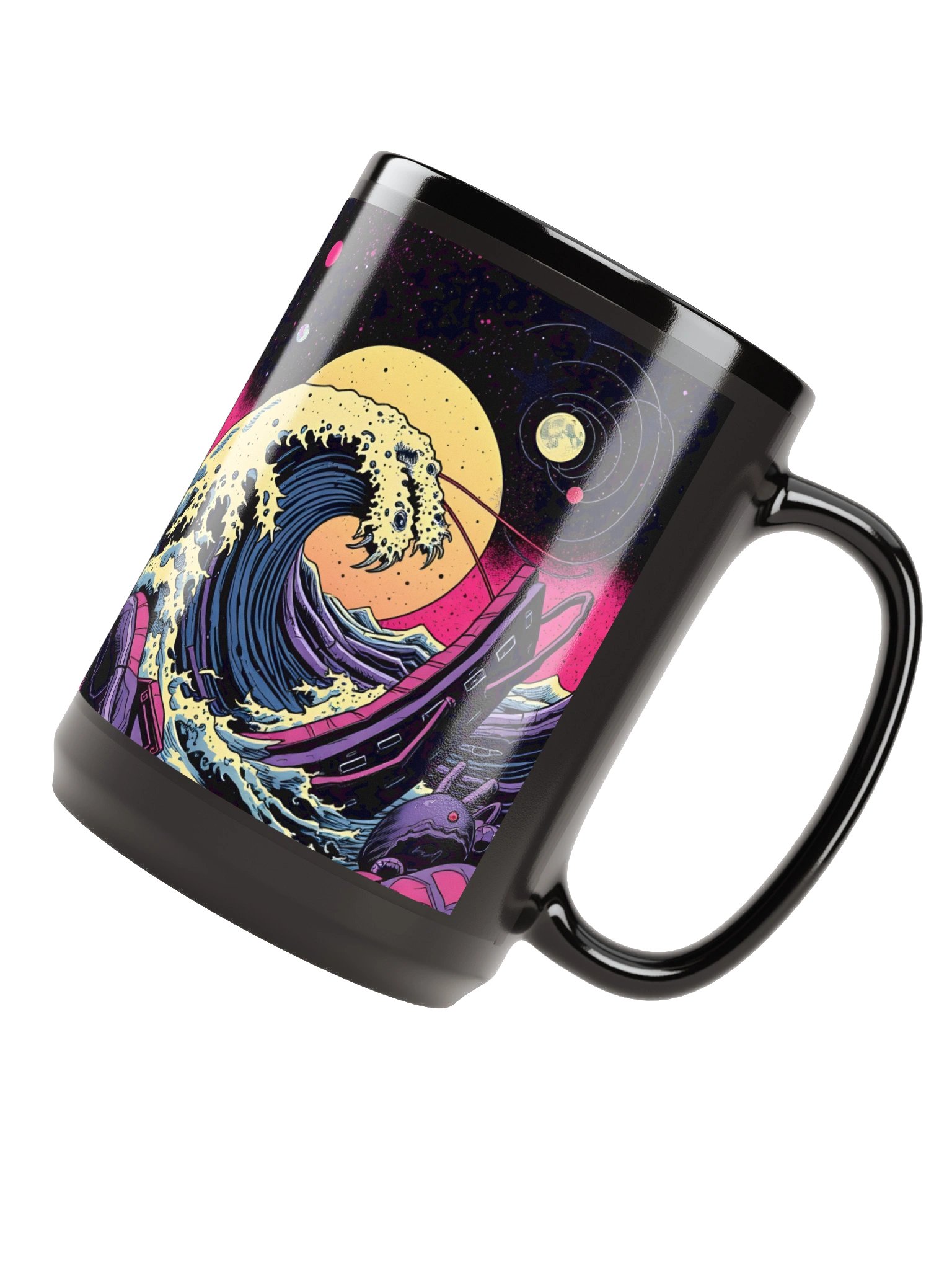 Weird Wave Sounds Duality Mug - 15 0z Black product image (4)
