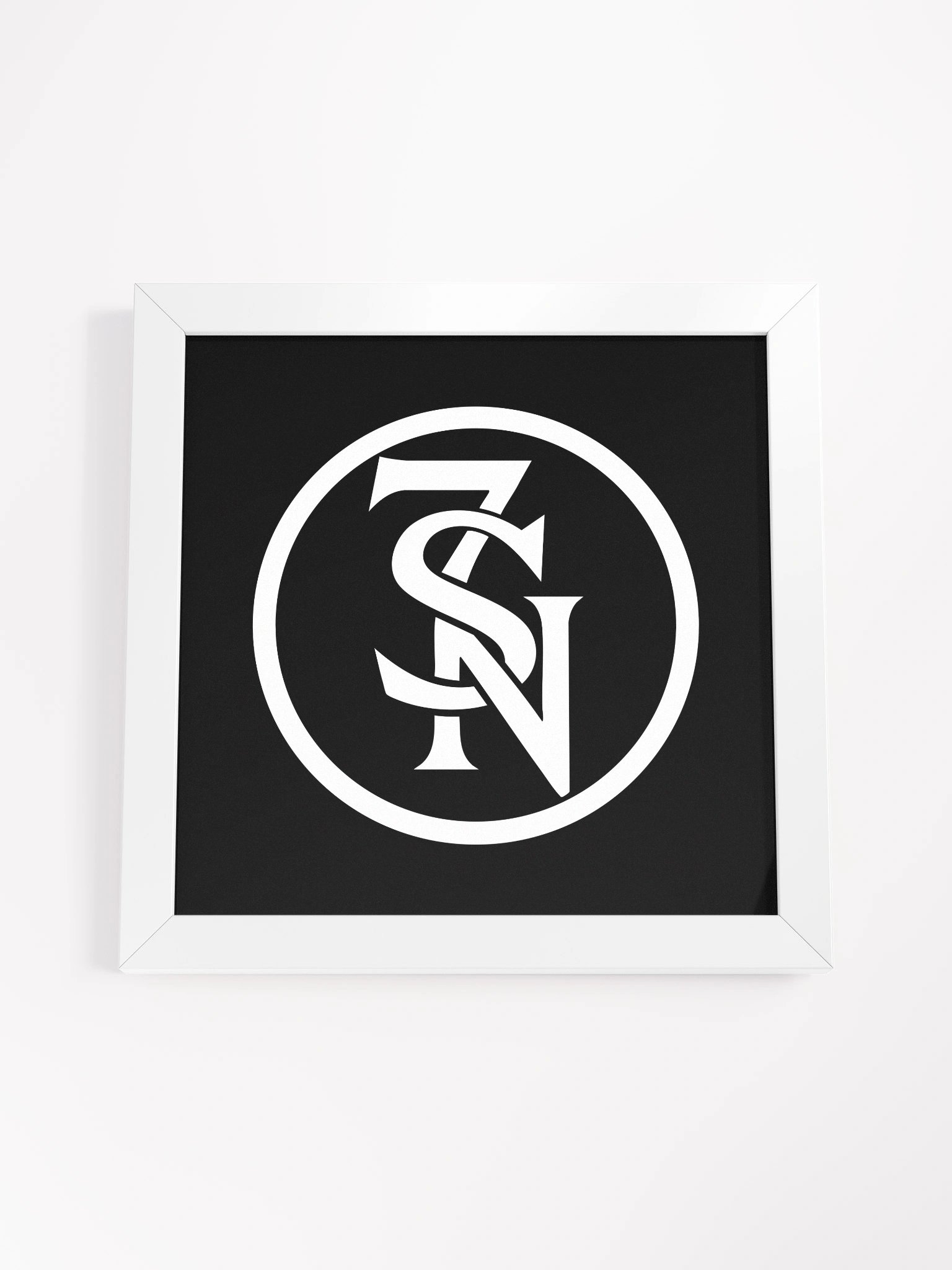 Seven Shades of Nothing White Logo on Framed Matte Poster product image (4)