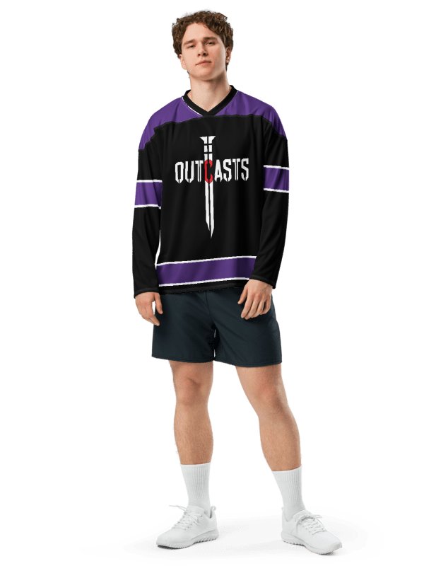Outcasts Hockey Jersey Black/Purple product image (1)