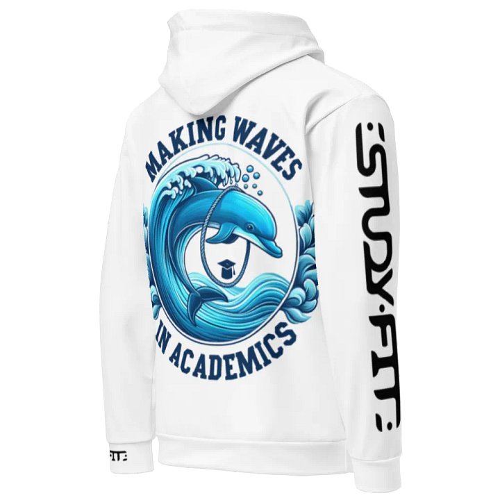Making waves in academics - Recycled Hoodie product image (1)