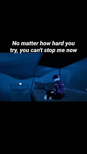 No matter how hard you try, you can't stop me now 

VRCHAT , Furry, purple , blue , MF DOOM, madlibb ,  chilling, vibing, ope...