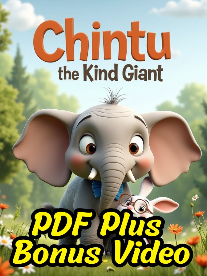 Chintu the Kind Giant Story PDF: Children's Printable Book + Video (Ages 3-8) product image (1)