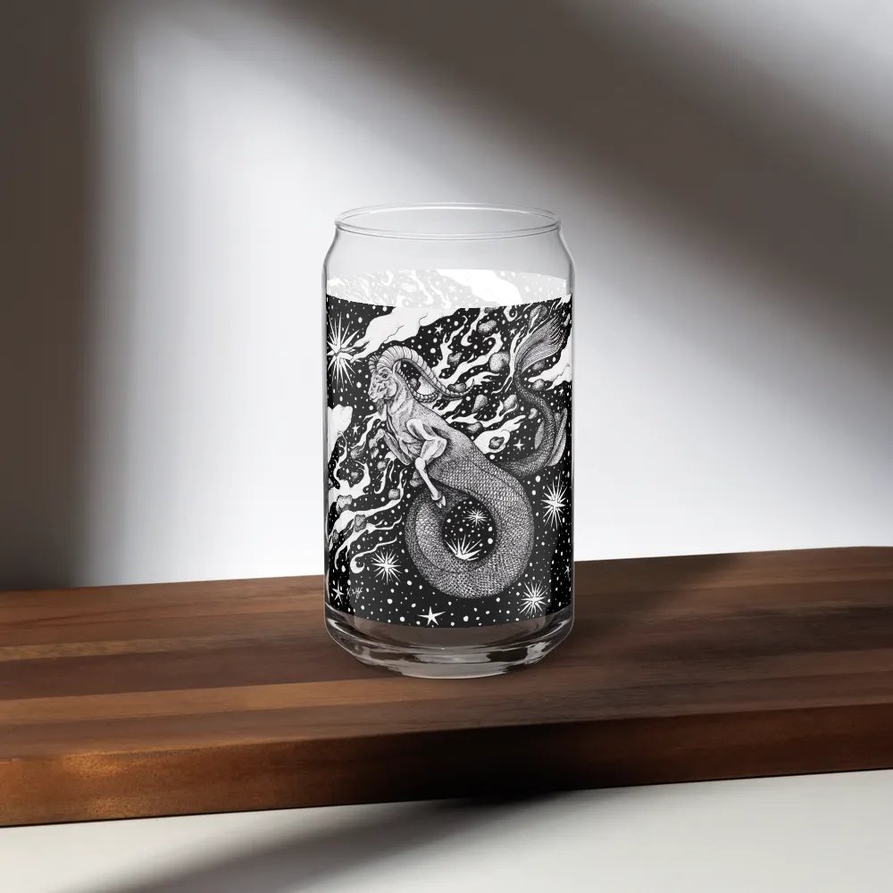 Capricorn Zodiac Can-Shaped Glass product image (7)