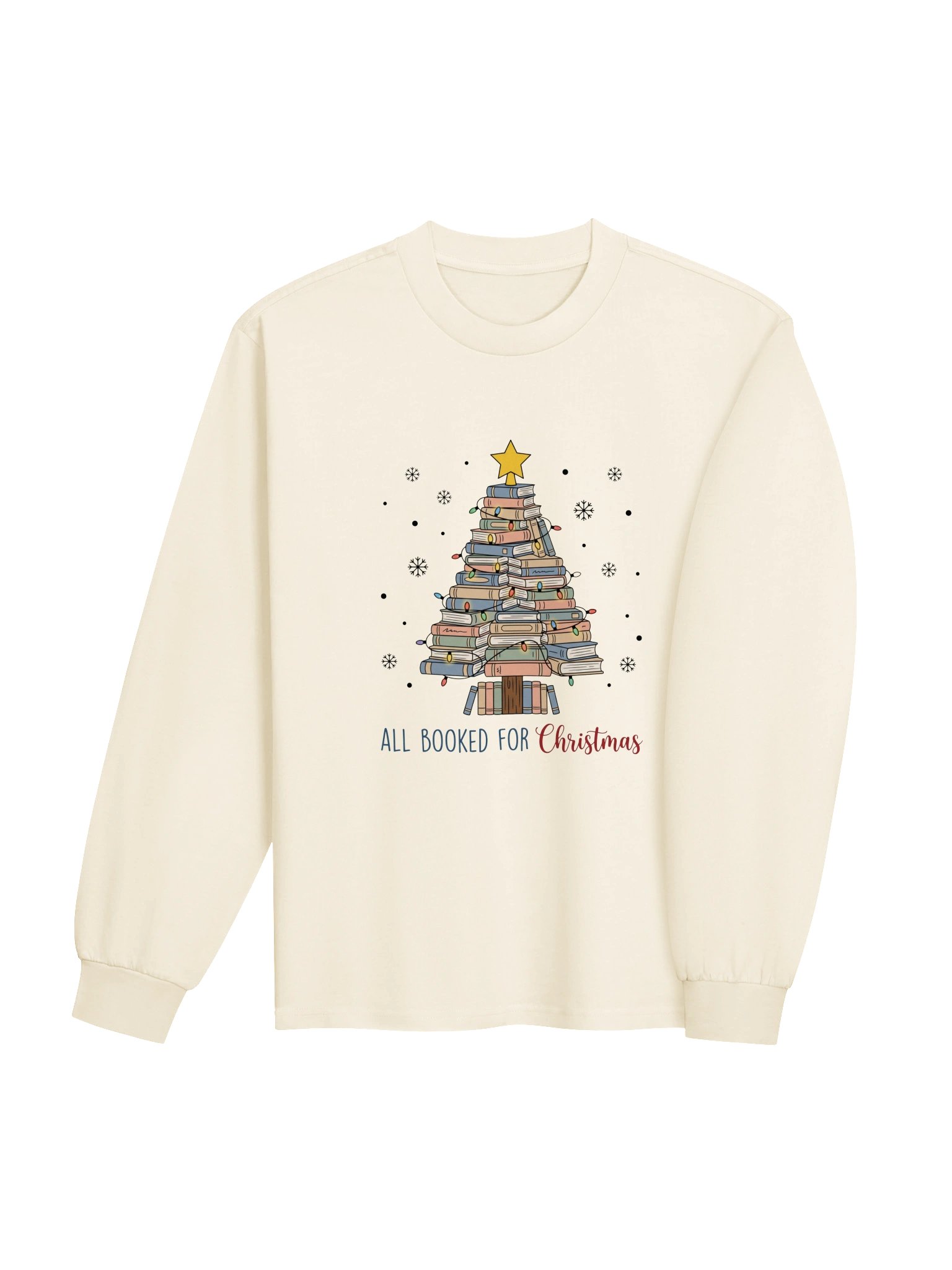 "All Booked for Christmas" Book Tree Sweatshirt product image (5)