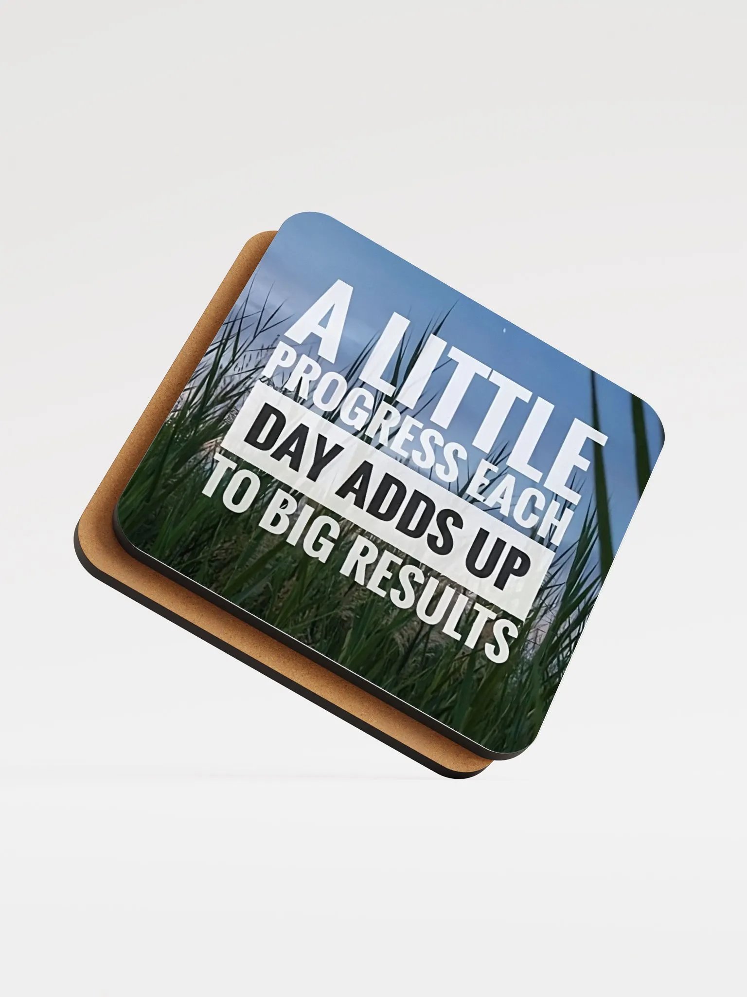 A Little Progress Each Day Adds Up To Big Results Coaster product image (5)