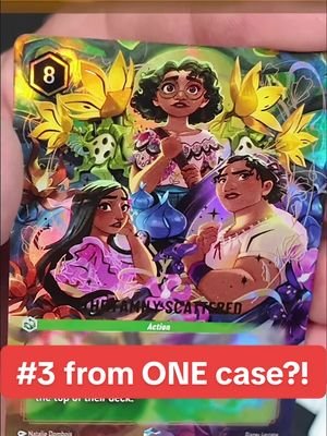 Enchanted #3 from ONE case! Absolute insane pulls by our producer John during our 7 box opening series! 🔗 in bio to all the episodes on our YouTube channel.  #Lorcana #LorcanaCreators #LorcanaCommunity