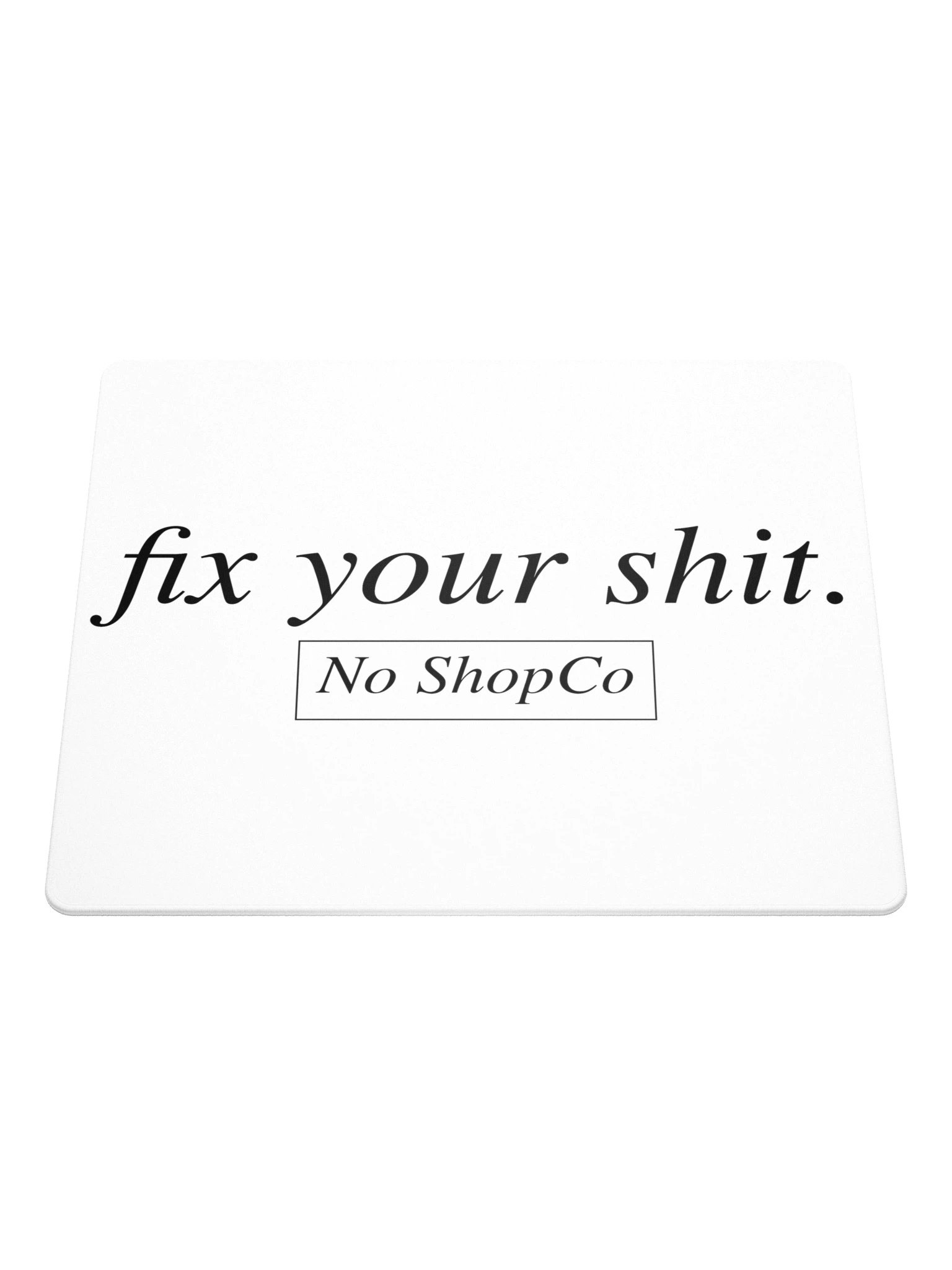No ShopCo Gaming Mouse Pad - Black on White product image (1)