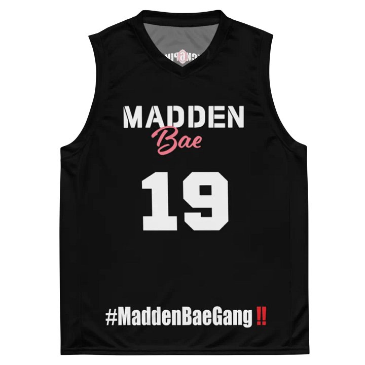 Madden Bae Jersey 👨‍🎨 (Black + White Logo) product image (1)