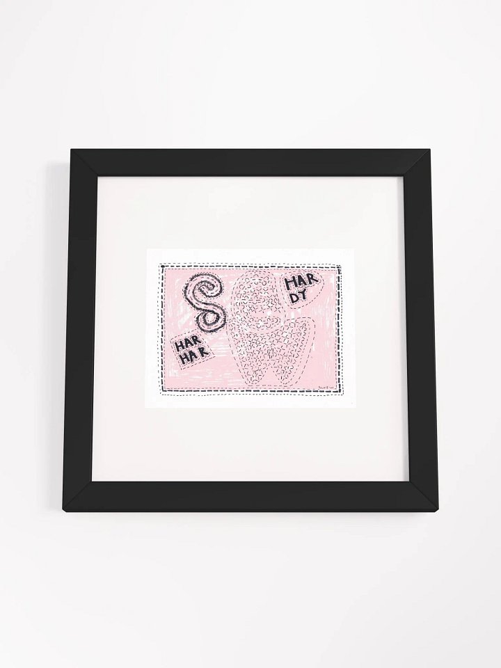 sew hardy har har Panel Card Print Framed product image (1)