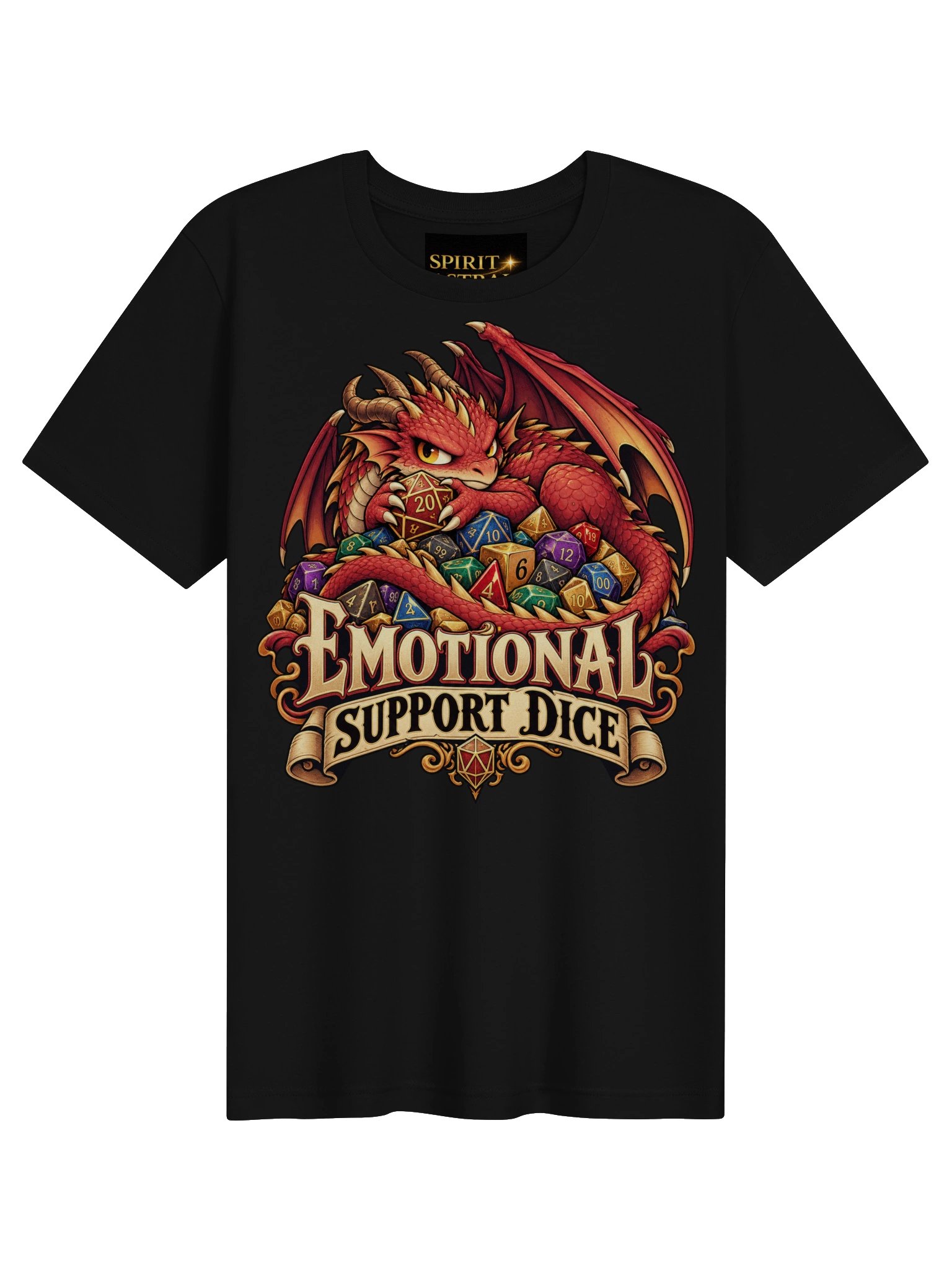 Emotional Support Dice Dragon Tee product image (1)