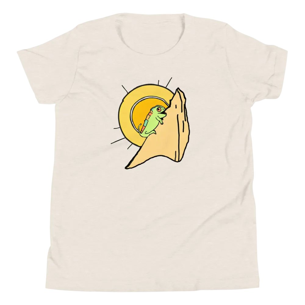 Climba Climba Chameleon - Youth Climbing T-Shirt product image (20)