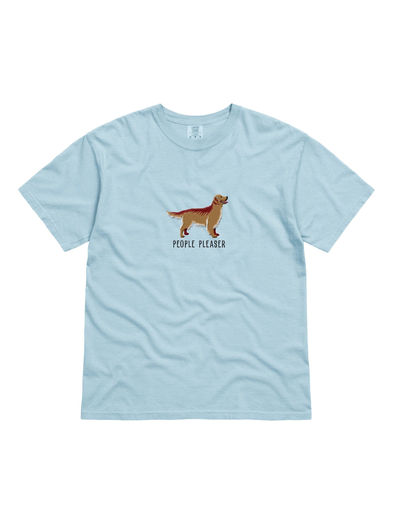 People Pleaser T-Shirt(Embroidered) of a Golden Retriever product image (4)
