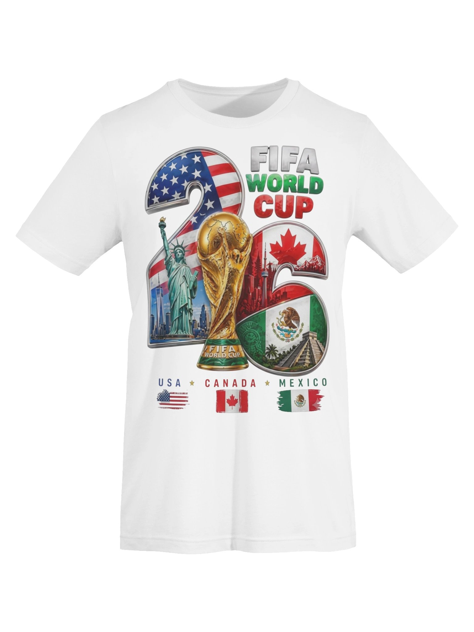 FIFA World Cup 2026 USA Canada Mexico Graphic Tee product image (34)