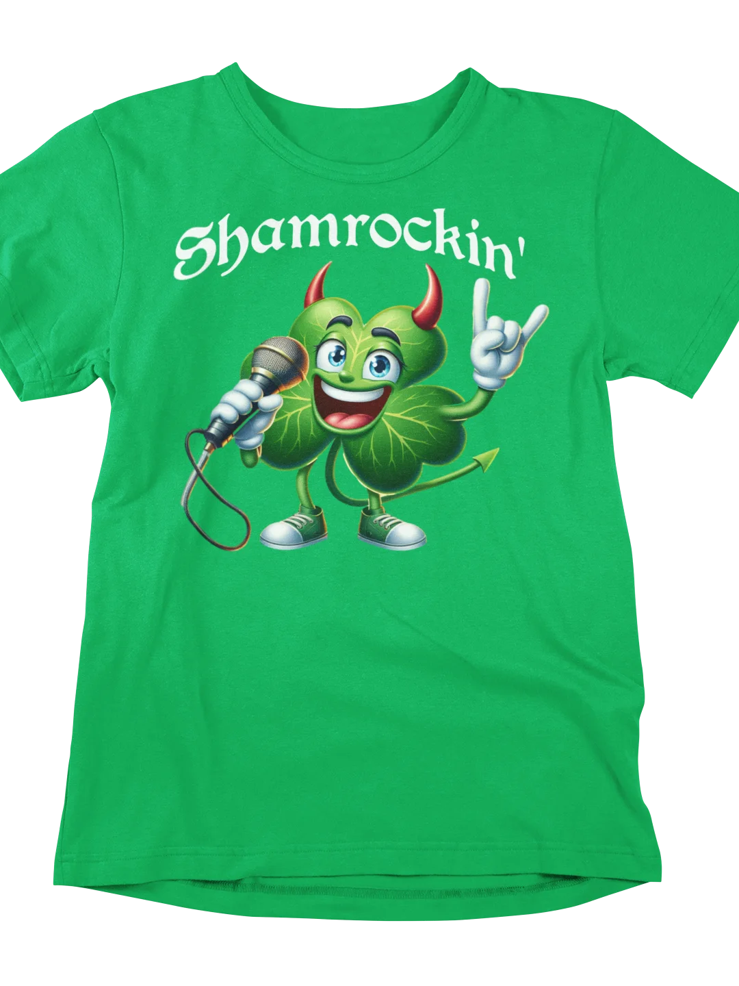 Shamrockin' Rockstar Tee: Unleash Your Inner Irish Rock God! product image (1)