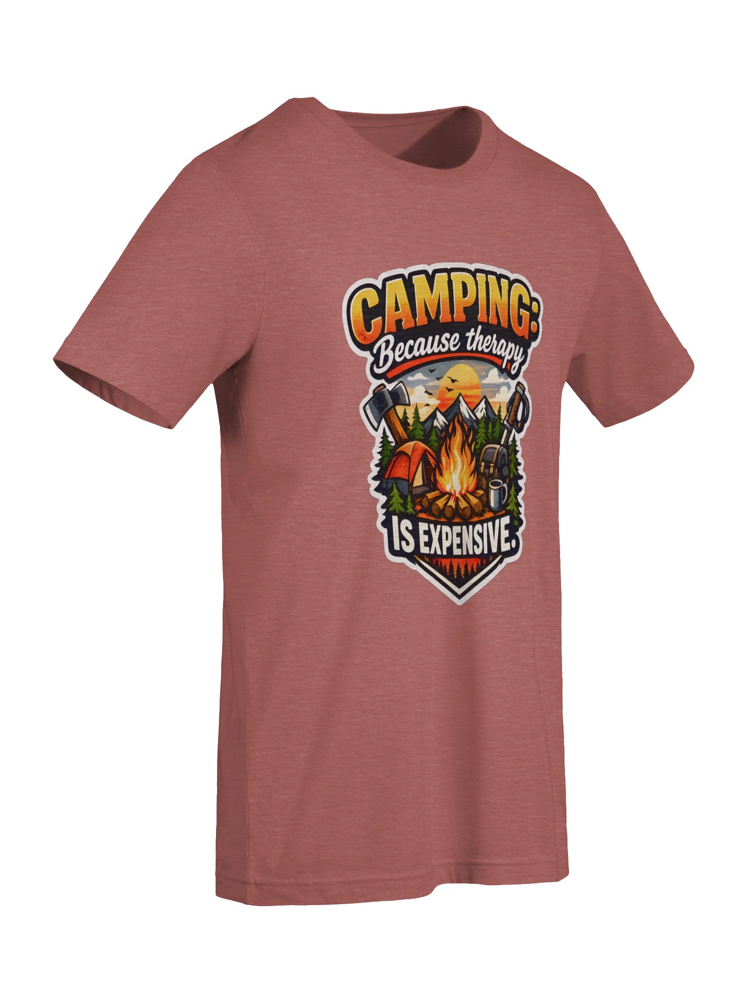 Camping Because Therapy Is Expensive Tee product image (45)