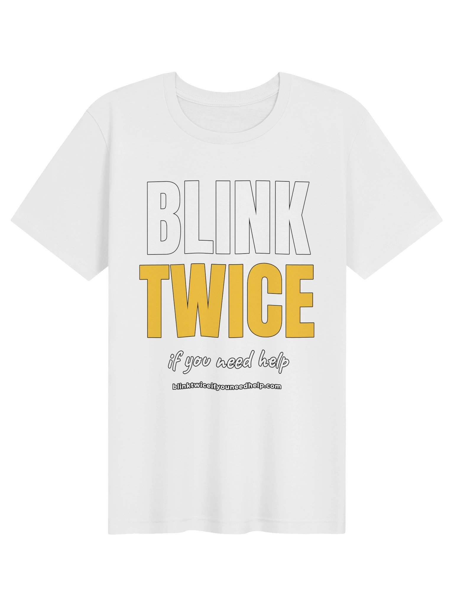Blink Twice If You Need Help – Bold Tee product image (29)