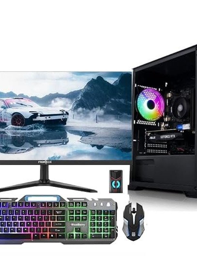 CHIST I7 Gaming PC (Intel Core i7 4770 processor/16 GB RAM/1 TB NVMe SSD/Windows 11 pro/GT 730 4GB ddr5 Graphic Card/WiFi&Bluetooth /24 Inch LED Monitor Gaming Keyboard-Mouse Speaker) product image (1)