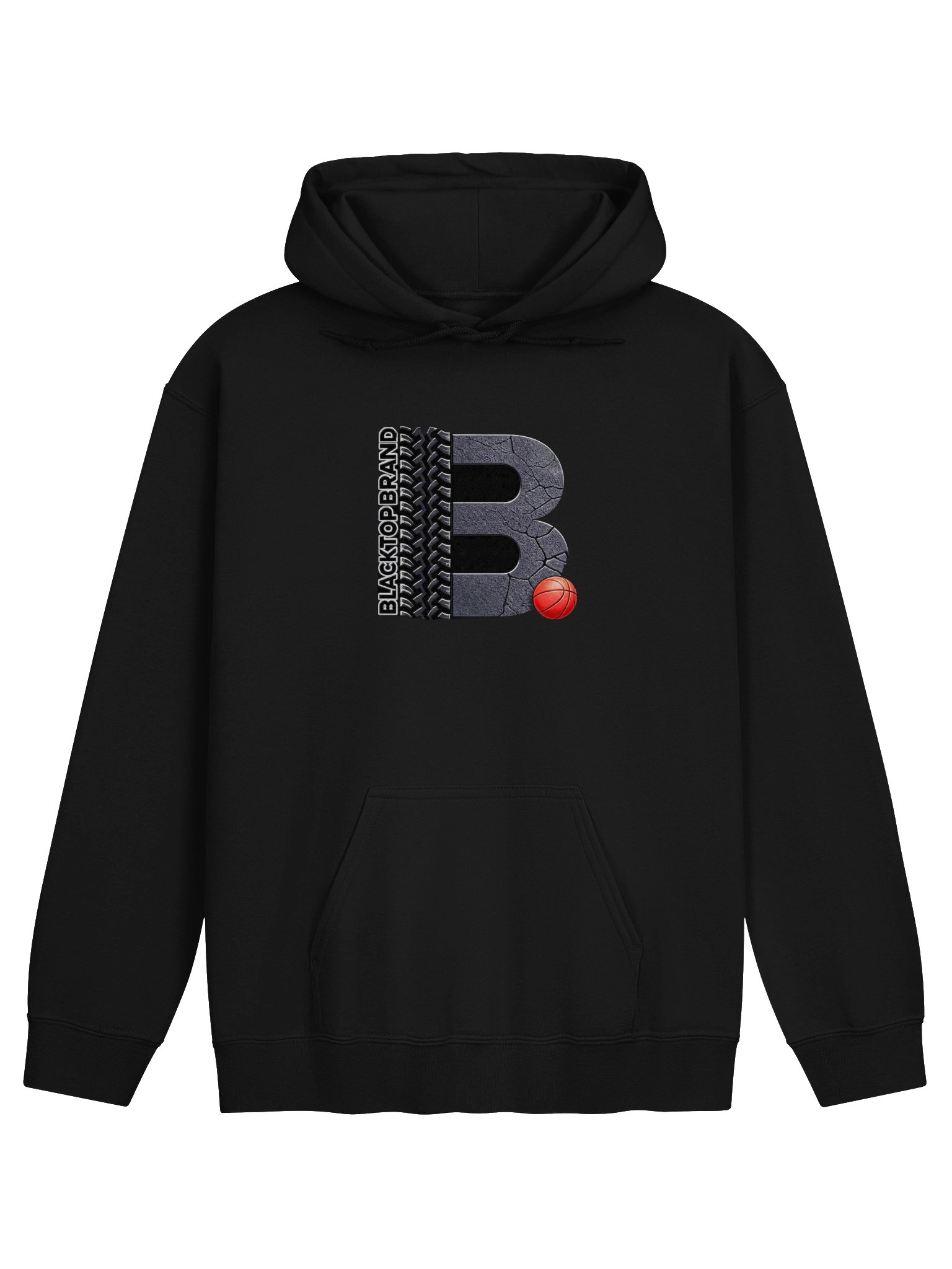 Blacktop Brand Basketball Logo Pullover Hoodie product image (2)