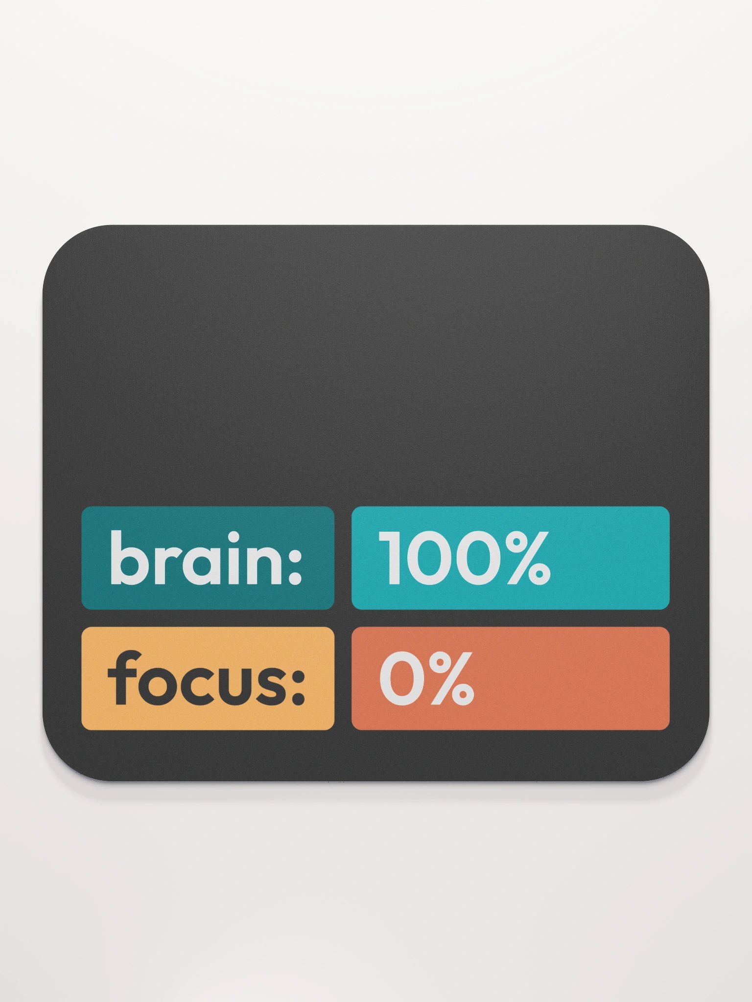 Brain 100% • Focus 0% - Mouse Mat product image (3)