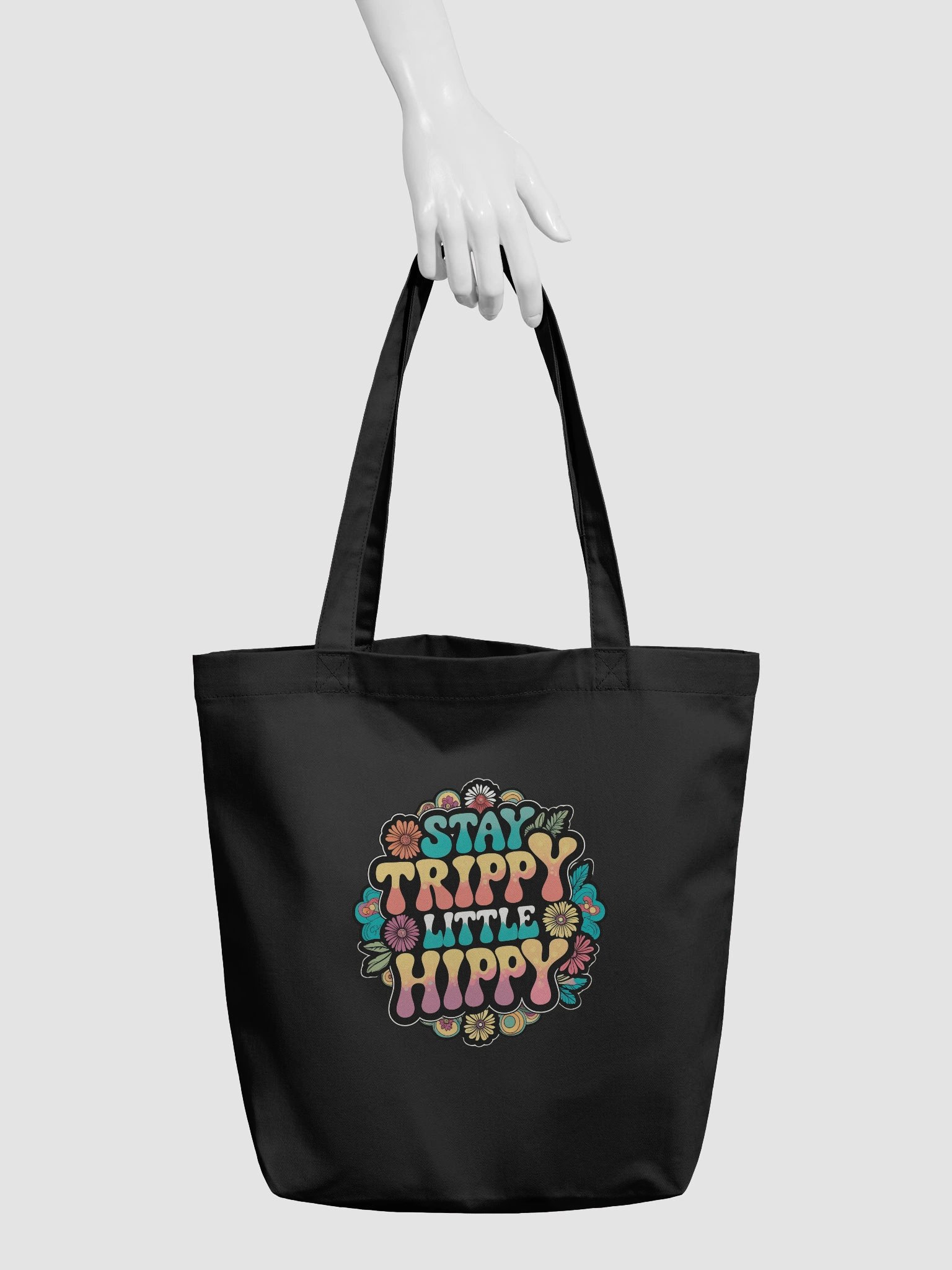 Trippy Hippy Garden Tote Bag product image (6)