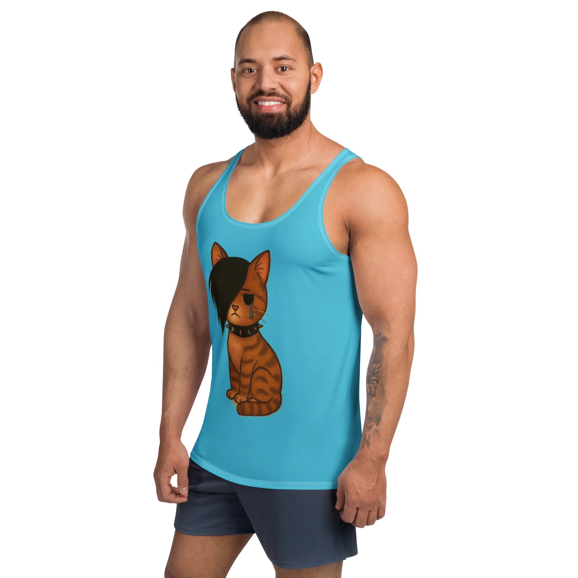 Emo Cat Canvas All-Over Tank Top product image (2)