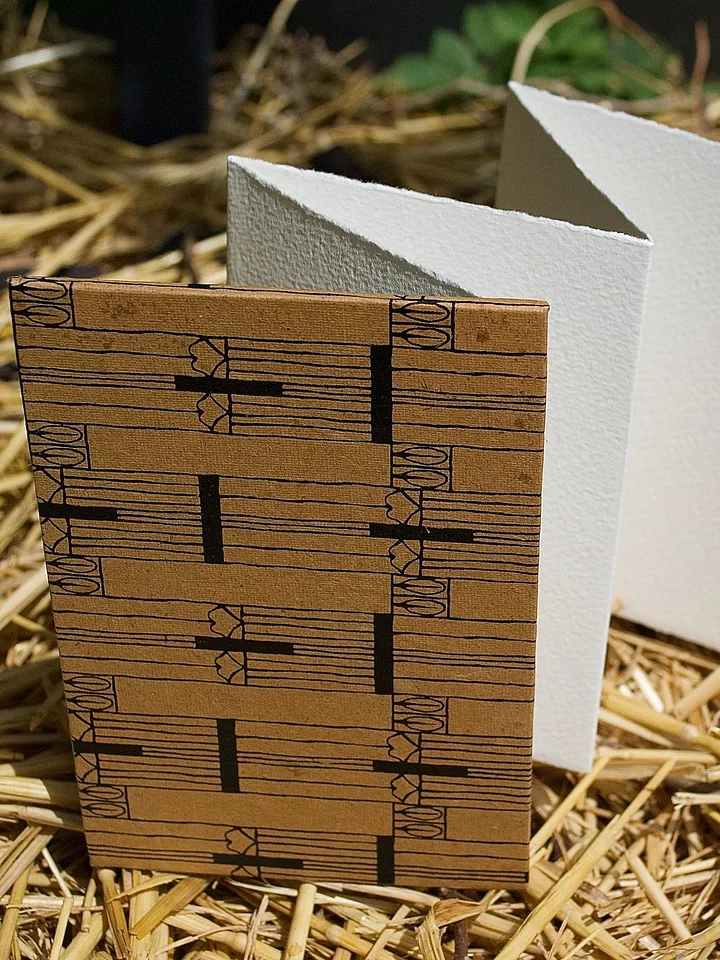 Carnet Accordéon - coton 300g - fait main product image (2)
