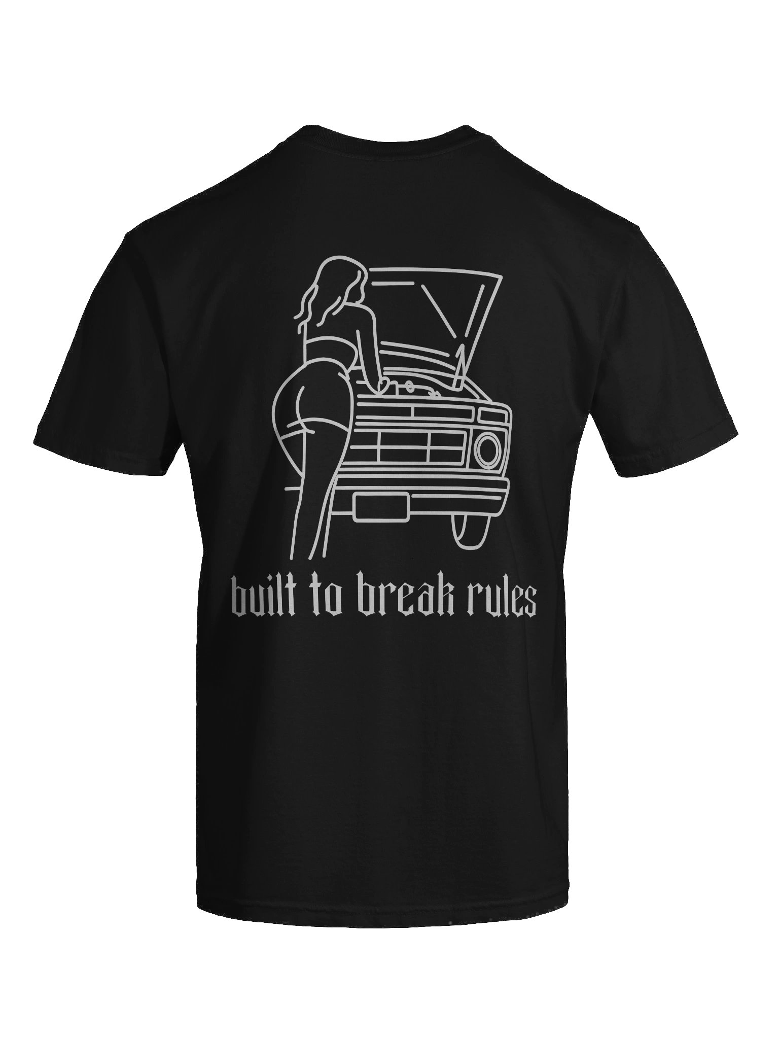 Built To Break Rules: Truck Line Art T-Shirt product image (9)