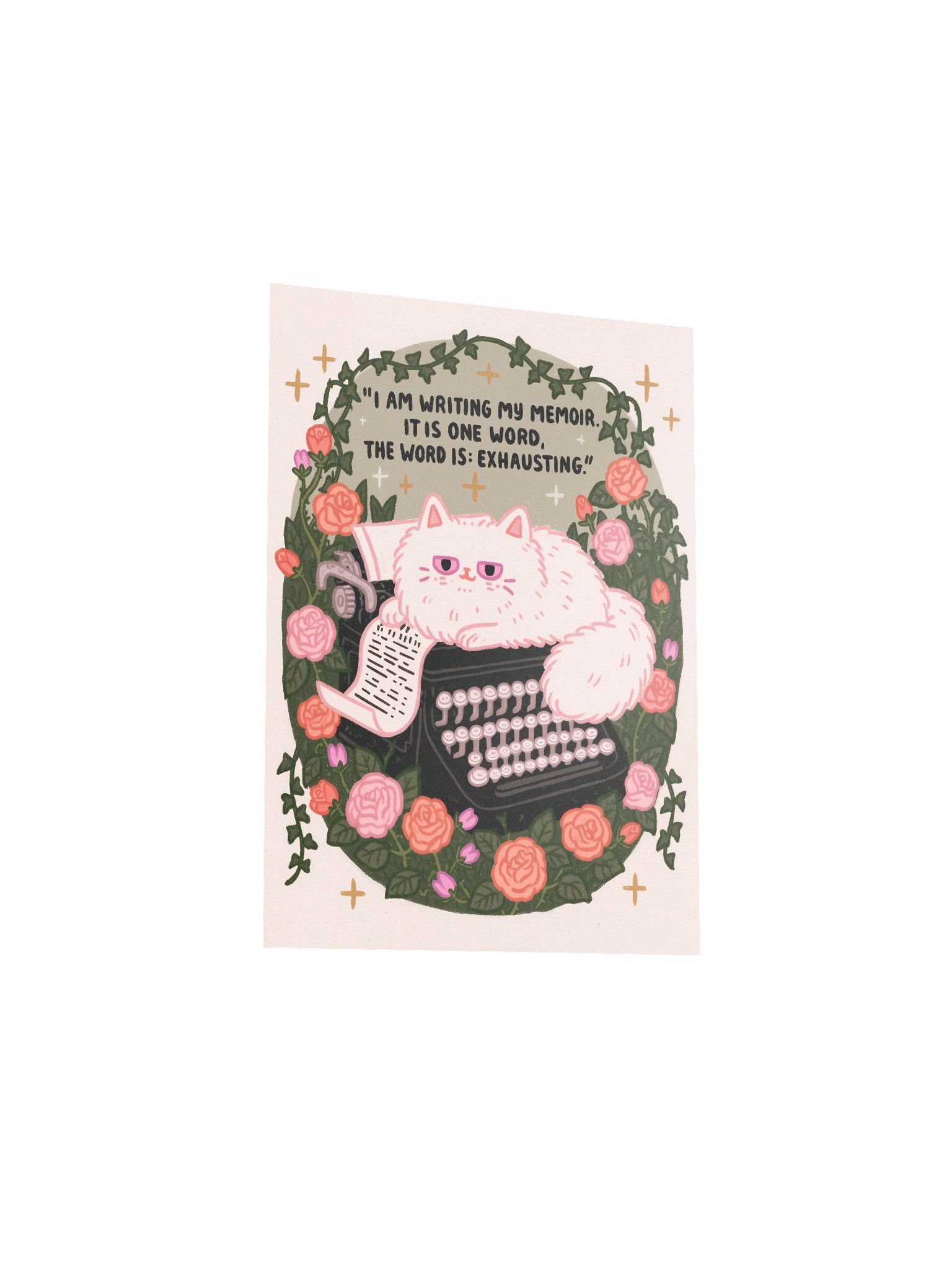 Exhausting Memoir Cat Poster product image (20)