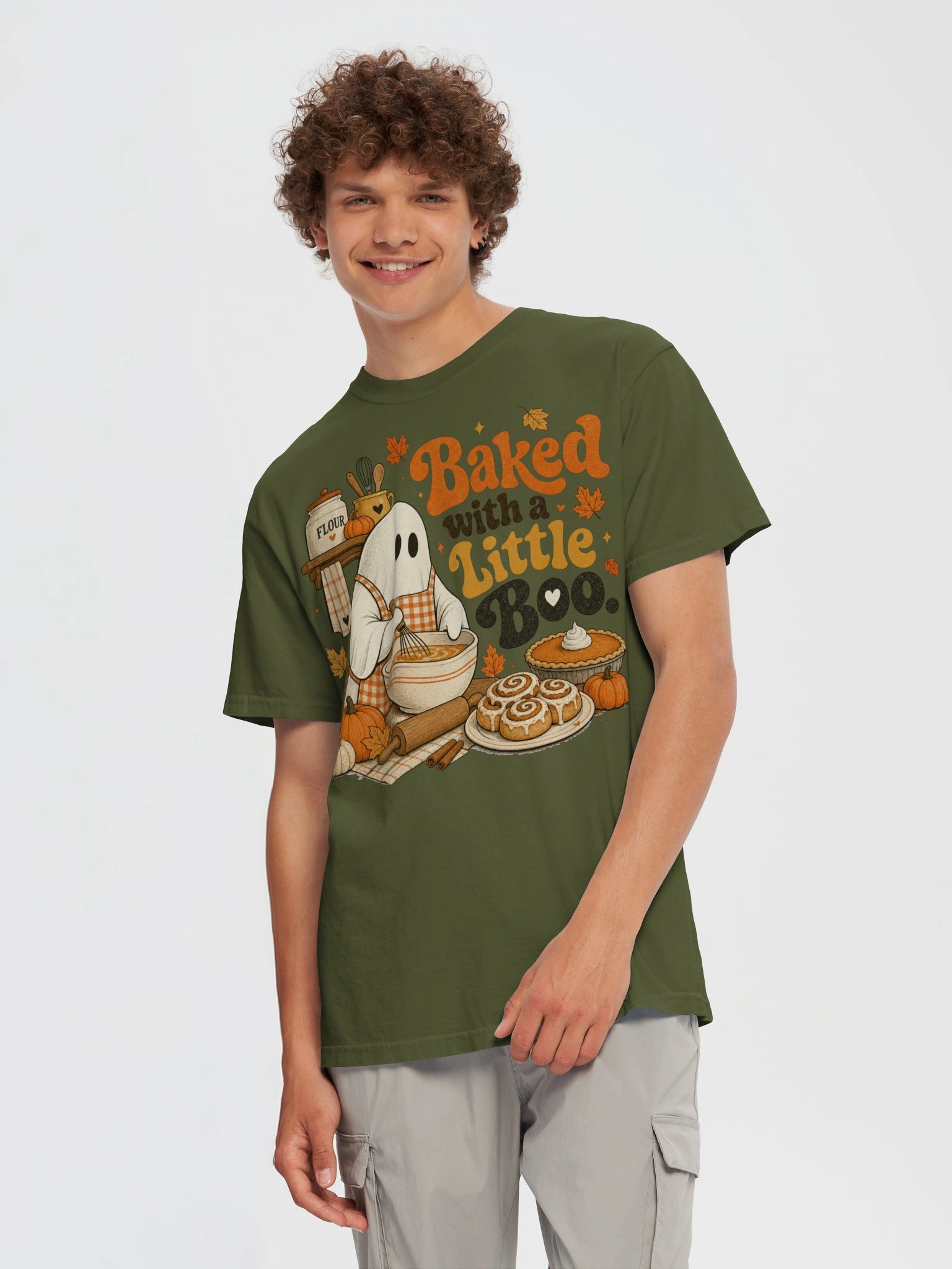 Baked with a Little Boo Fall Baking Tee product image (49)