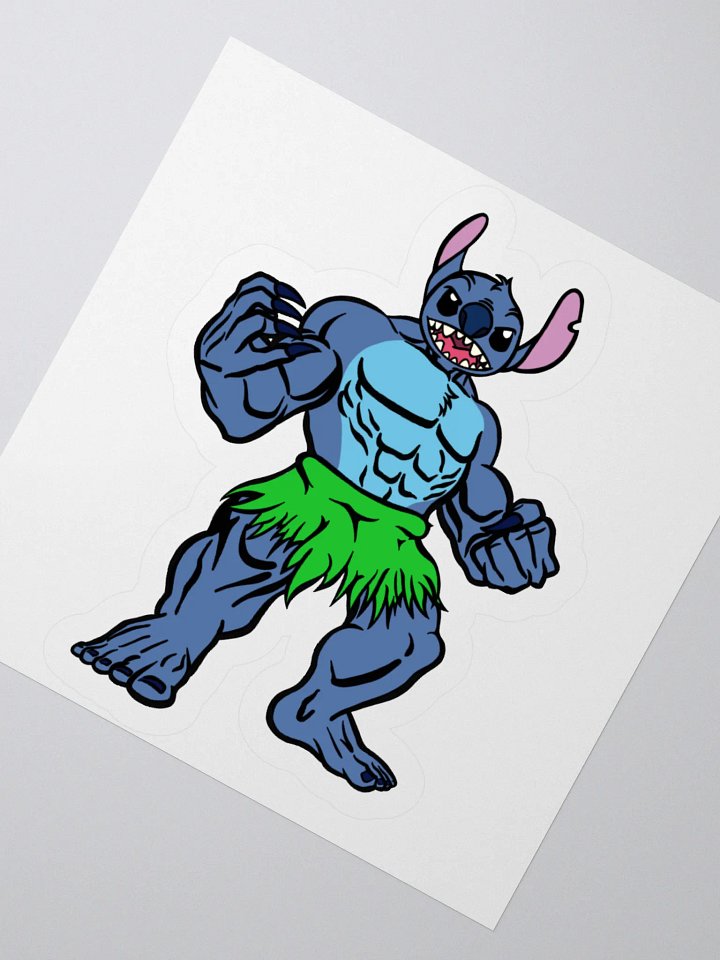 Stitch X Hulk Kiss Cut Sticker product image (5)