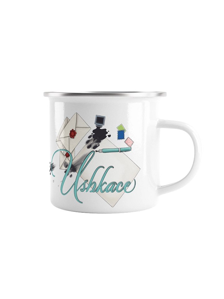 Enamel mug for writers, dreamers, and planners product image (1)