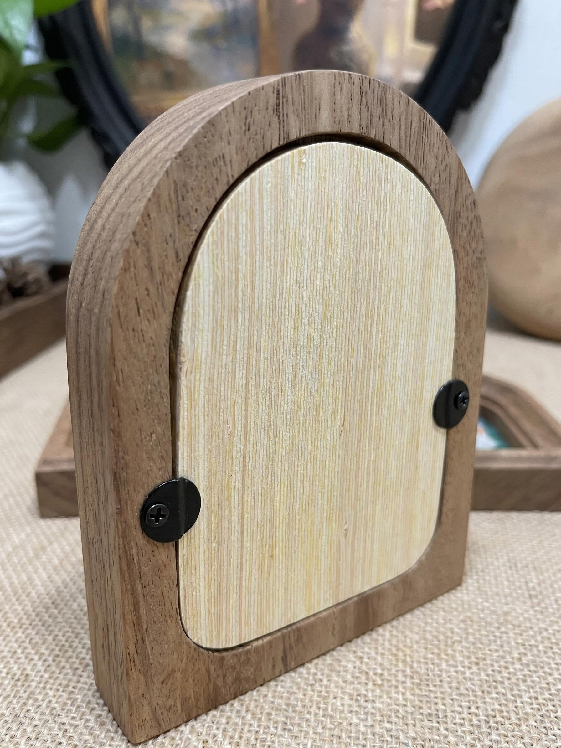 Handcrafted Walnut Wood Arch Picture Frame product image (5)