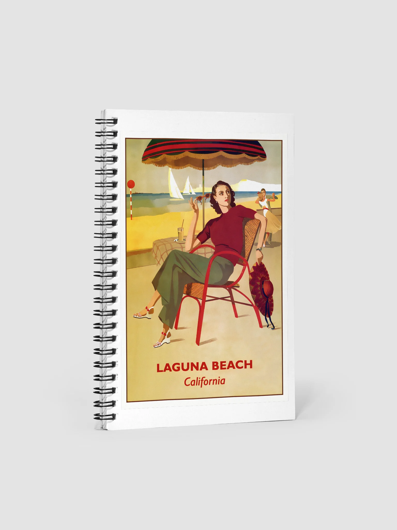 Laguna Beach Vintage Spiral Notebook product image (1)