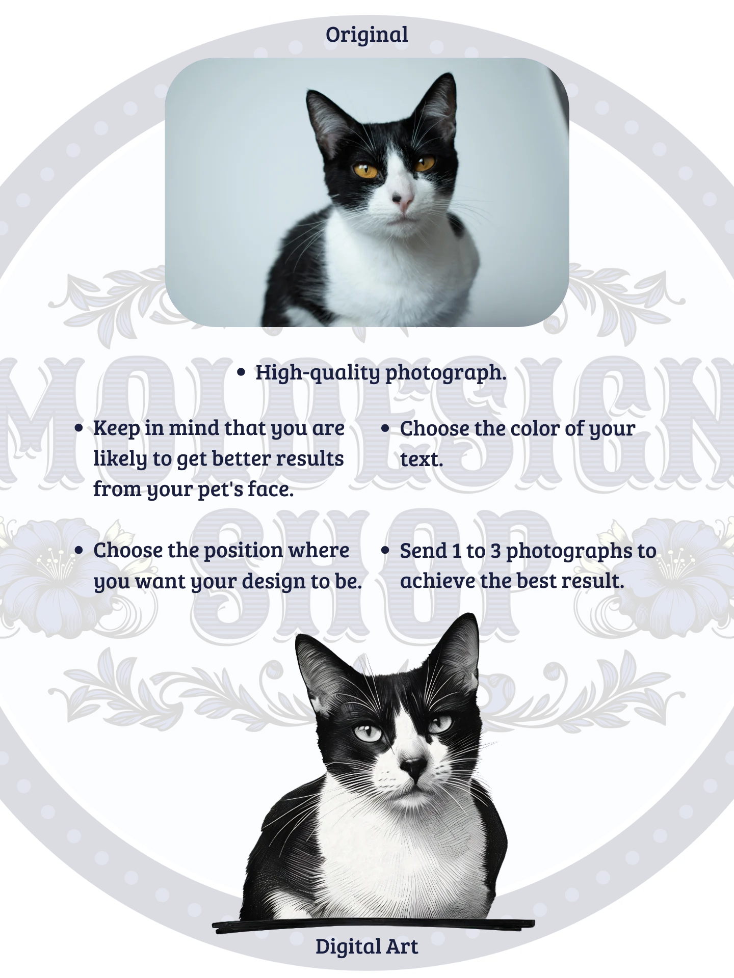 YOUR CAT! / T-SHIRT WITH PERSONALIZED NAME product image (5)