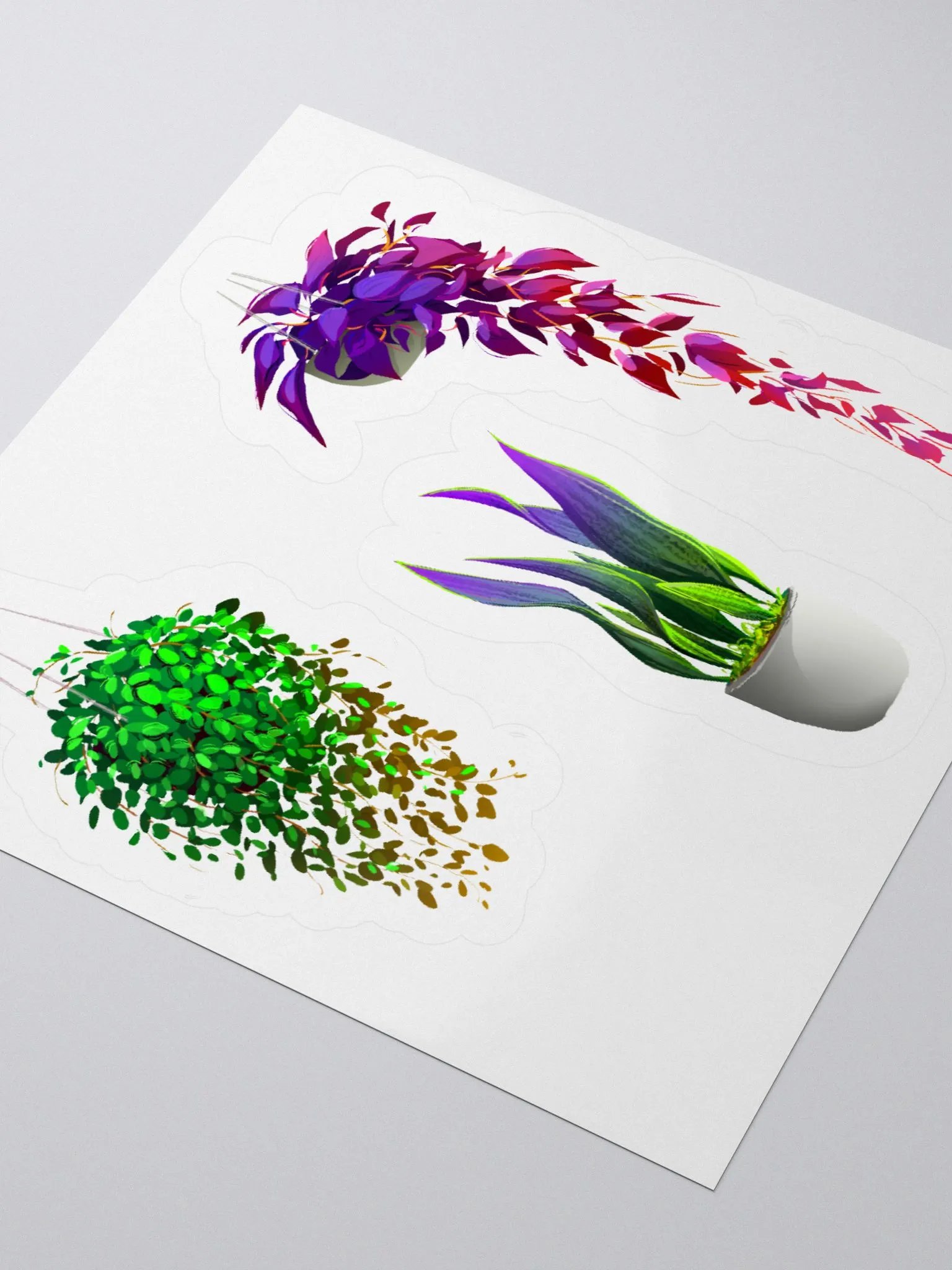 Interior plants stickers product image (1)