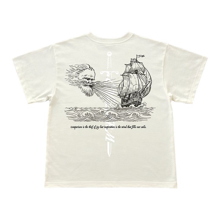 OG010 - Inspiration is the Wind Tee - Bone product image (1)