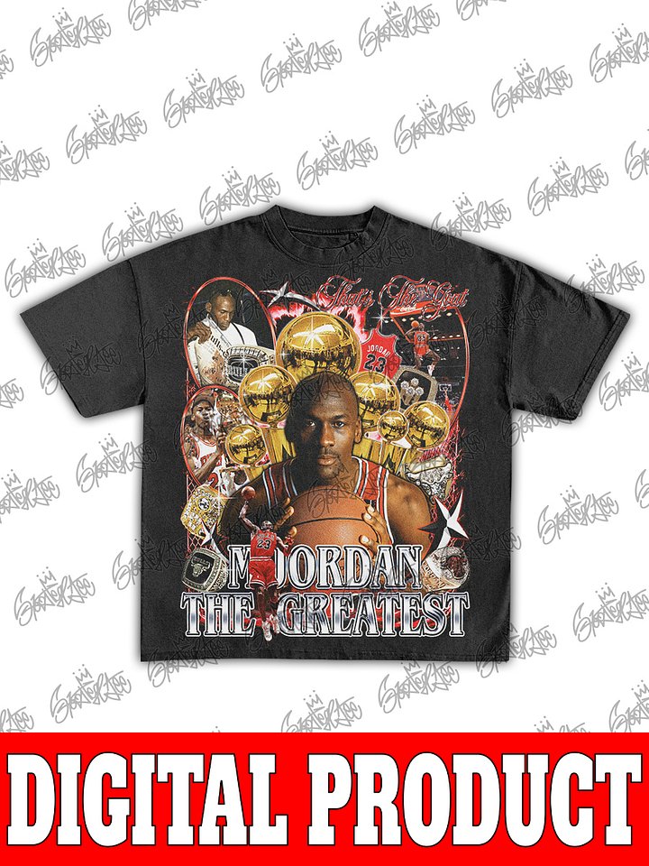 Michael Jordan "The Greatest" Vintage 90s Bootleg Graphic Design product image (1)