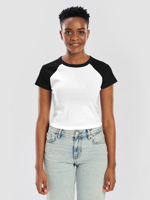 Photo showing Bella+Canvas Women's Micro Rib Raglan Baby Tee