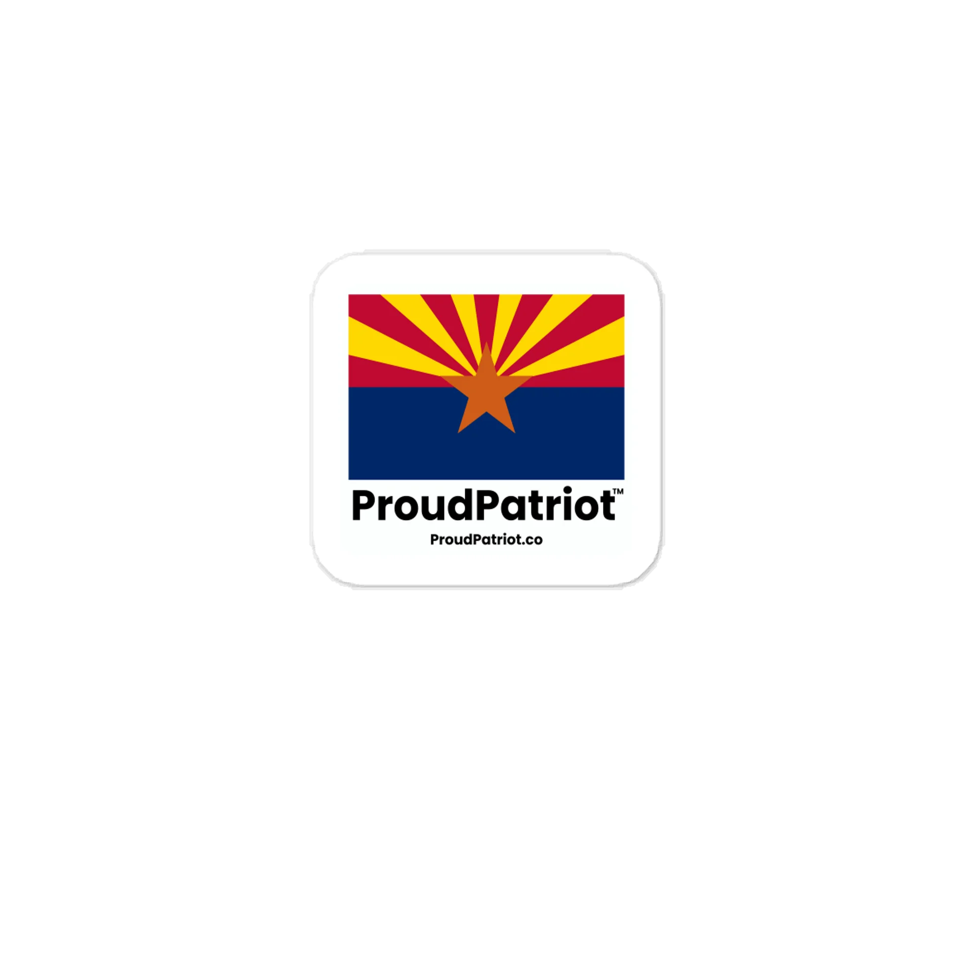 Arizona State Flag Vinyl Sticker product image (1)