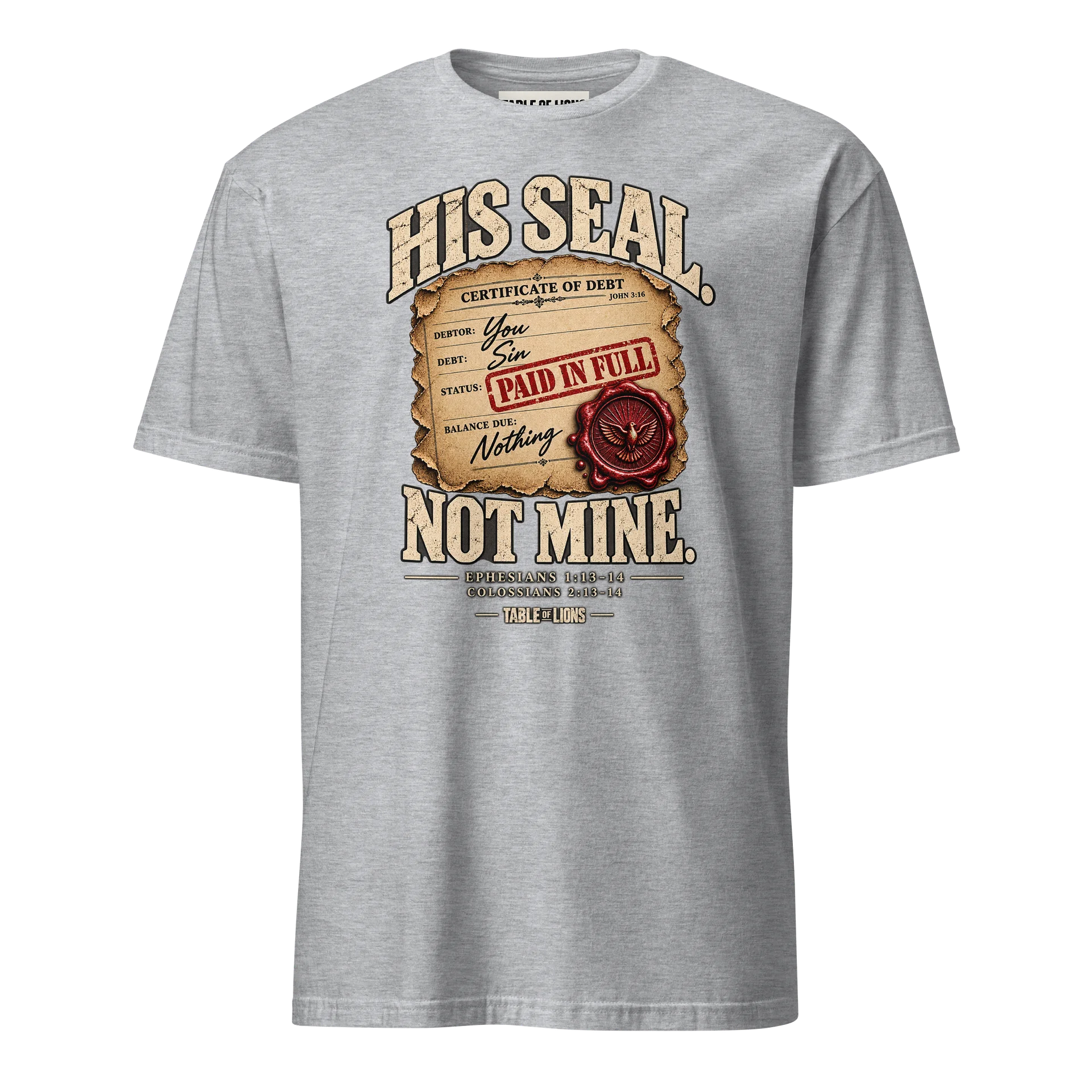 His Seal. Not Mine. | Christian Graphic Tee | Table of Lions product image (49)
