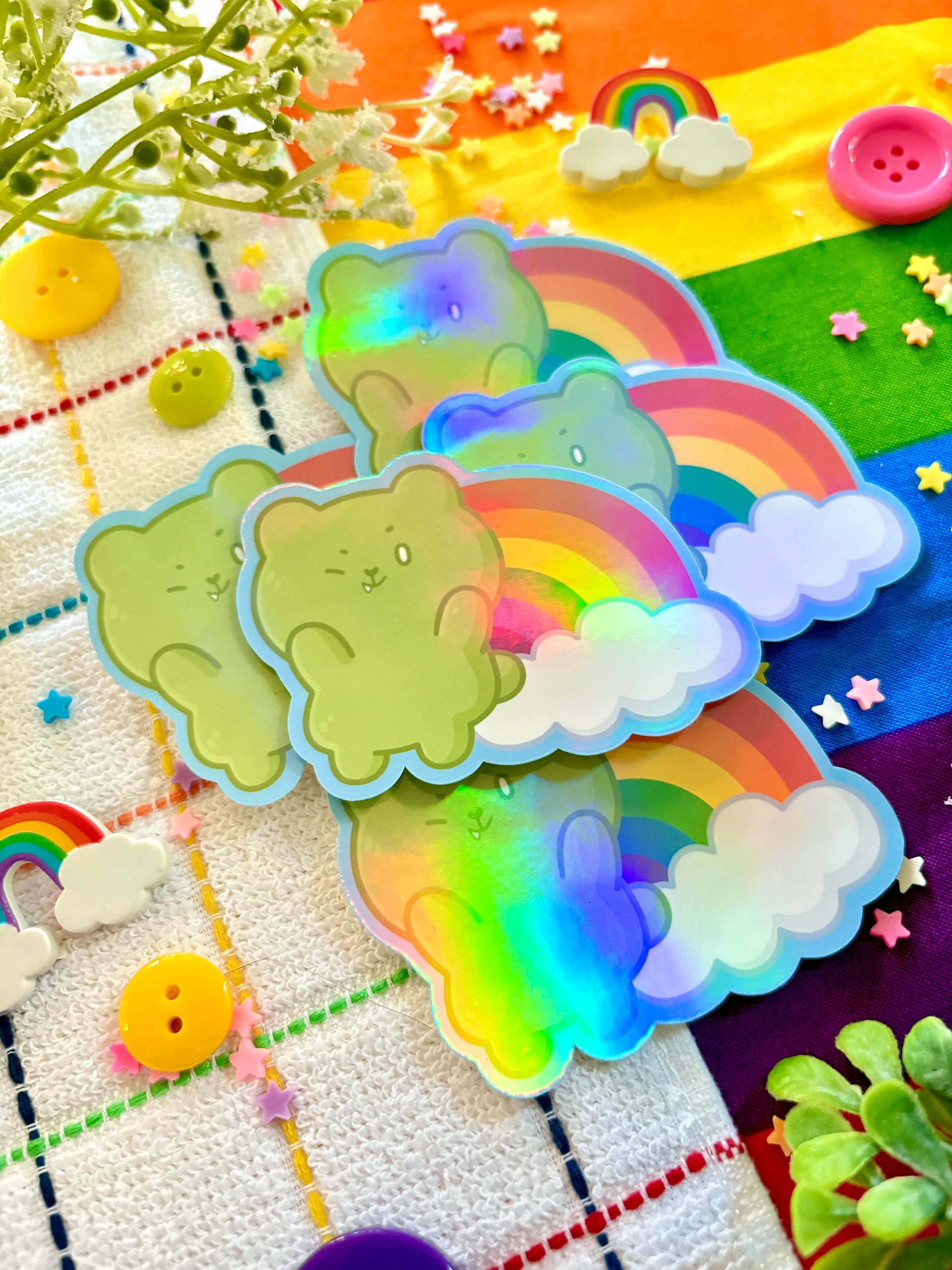 Lucy Rainbow Pride Sticker product image (1)